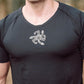 T-SHIRT V-NECK BLACK