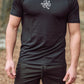 T-SHIRT V-NECK BLACK